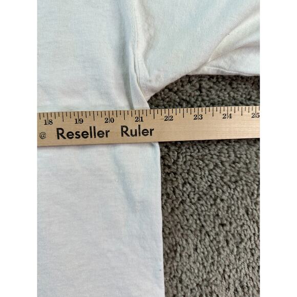 New England Patriots Shirt Mens Large White Blue NFL Football Casual FLAW - Picture 11 of 12